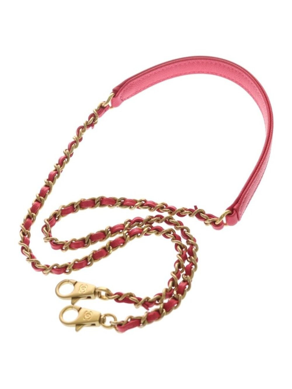 Chanel Herehandle 2-Way Mini Shoulder Bag Pink Caviar Leather Gold - Picture 9 of 9